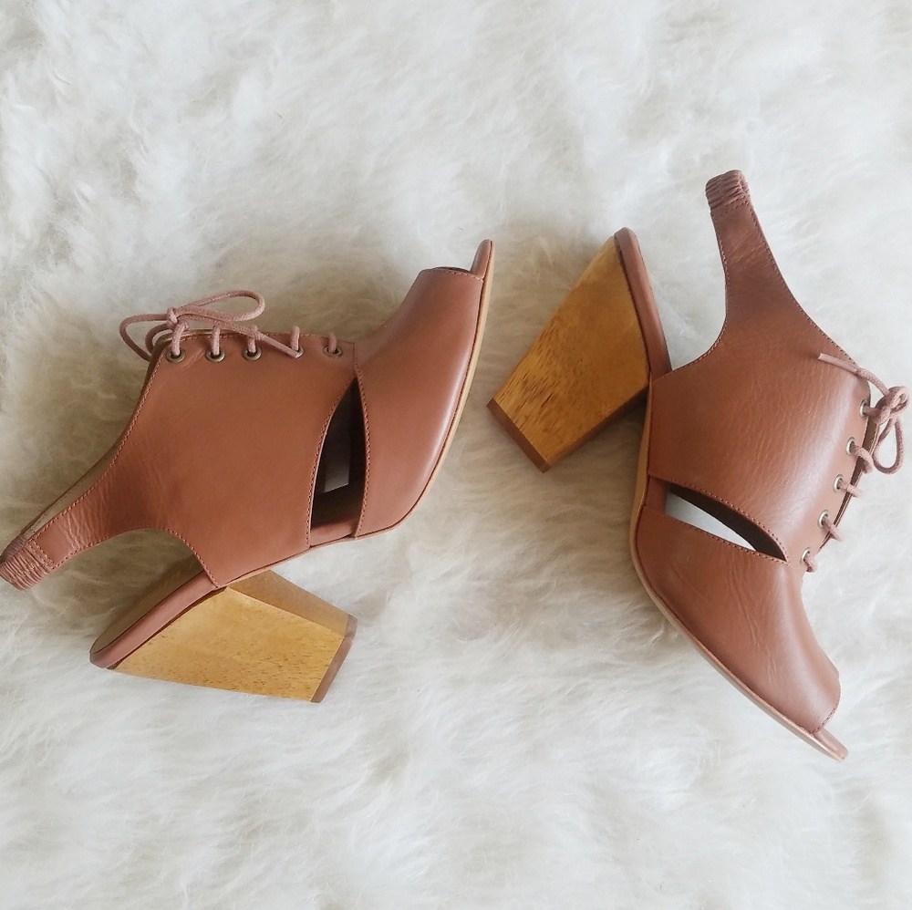 NINA PAYNE Leather Lace Up Shoes Heels 40